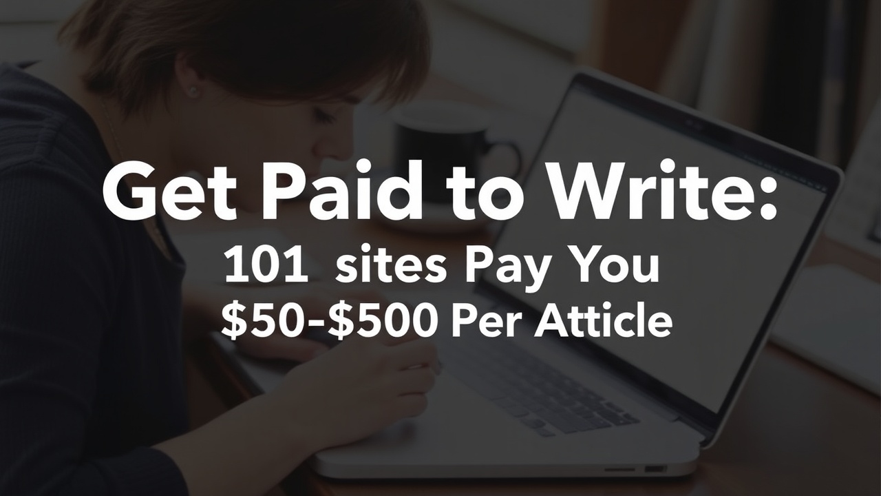 get paid to write